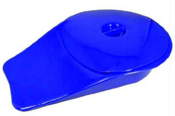 Steckbecken OVAL blau  mit Griff & Deckel autoklavierbar 150 kg Medizinprodukt