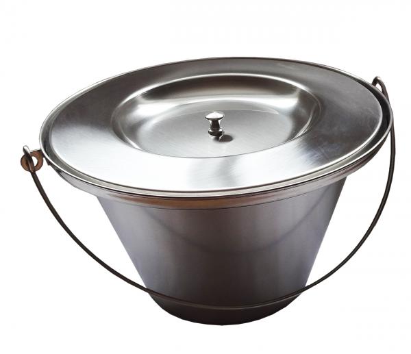 Toilettenstuhleimer Edelstahl 5,5 l