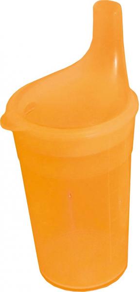 Trinkbecher Schnabelbecher , Tee, langes Mundstück, orange