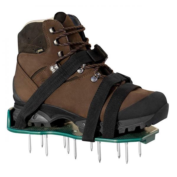 UPP Rasen-Lüfter-Schuhe Vertikutierer Rasen Nagel Rasenlüfterschuhe Nagelschuhe 2 Stück Universal bis Schuhgröße 46