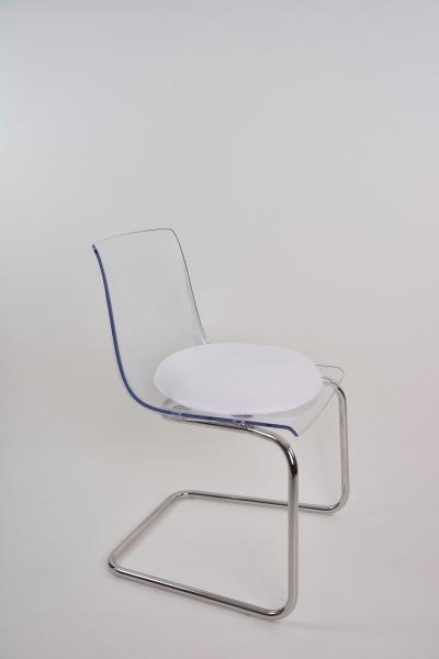 Visko-Kissen rund mit Frotteebezug weiß Sitzkissen Sitzring Ø ca. 45cm