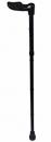 Faltstock Spazierstock Gehstock mit Fischergriff, schwarz, links