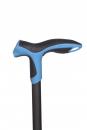 Antar Soft Step Gehstock BLAU Gehhilfe Spazierstock Wanderstock verstellbar