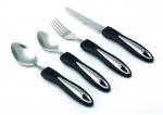 Besteck SET CHIC ergonomischer griff 4-teilig Messer Gabel Esslöffel Teelöffel