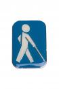 Blindenplakette blau, International