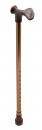 Gehstock mit anatomischen Griff, links, bronze