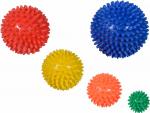 Igelball 5er-Set Massageball Noppenball (grün, orange, gelb, rot und blau)