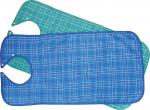 Lätzchen blau-kariert 45 x 90cm Essschürze Esslatz Kleiderschutz