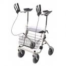 Rollator Arthritis Gehwagen faltbar höhenverstellbare Griffe silber TM