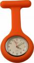 Schwestern-Uhr Krankenschwesteruhr Ansteckuhr mit Silikonhülle orange