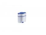 Tablettenbox MULTI  3 in 1 Tablettendose Mörser Tablettenteiler weiß/blau