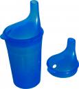 Trinkbecher Schnabelbecher Set Tee und Brei, langes Mundstück, blau